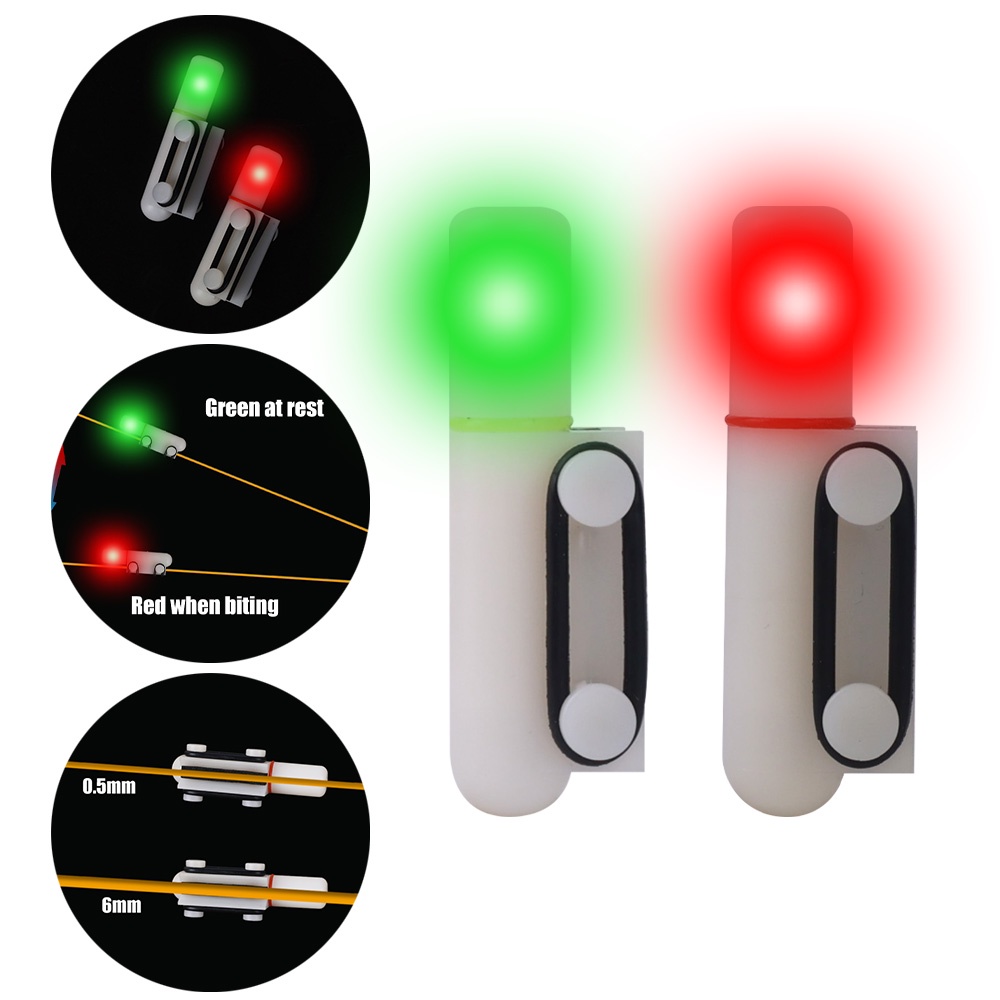 Thanh Đèn LED Gắn Cần Câu Cá Báo Hiệu Cá Cắn Câu Thay Đổi Màu Sắc