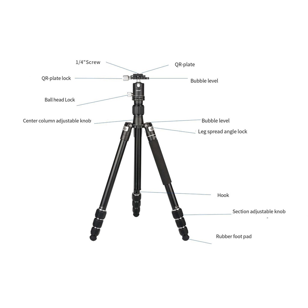 Chân Máy Ảnh PO-254X1A - Chính Hãng