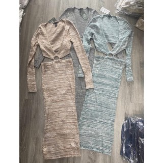 Đầm f21 cut eo