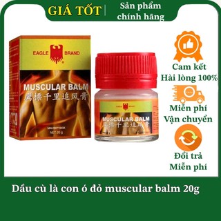 (Giá Sĩ) Dầu cù là Con Ó đỏ Muscular Balm 20g-Hàng Chính Hãng Nhập Khẩu SIngapore Có Tiếng Việt