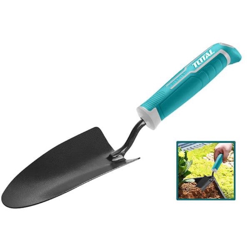 ĐỒ NGHỀ TOTAL Cây xẻng xúc đất làm vườn 340mm THFTT858