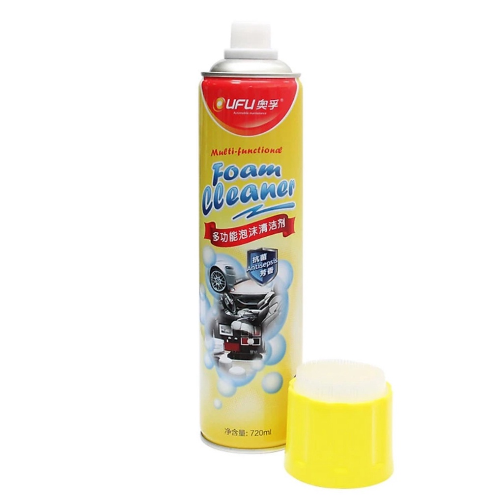 Chai xịt vệ sinh nội thất ô tô, xịt tẩy đa năng Foam Cleaner dung tích 720ml