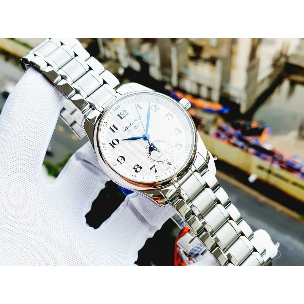 Đồng hồ nam chính hãng Longines Master Collection Moonphase  L2.909.4.78.6 L29094786 - Máy cơ - Kính Sapphire