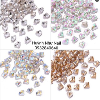 10 VIÊN ĐÁ KHỐI GIẢ ÚC HÀNG CAO CẤP❤MẪU TIM KHỐI
