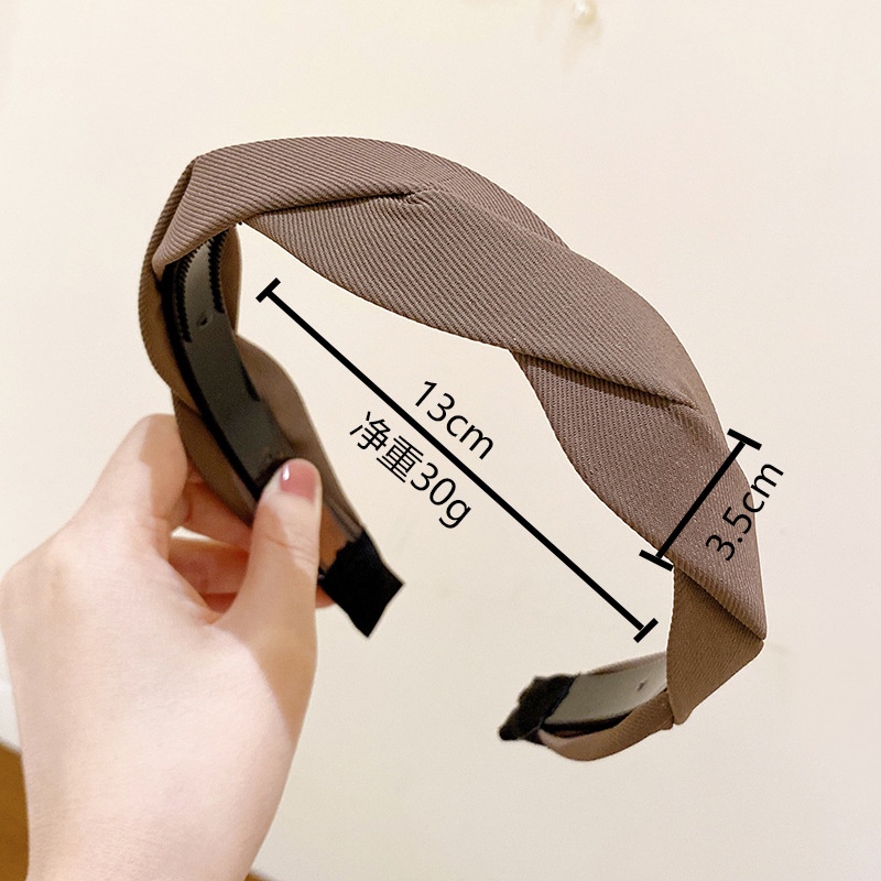 Băng Đô Xoắn Cài Tóc Phong Cách Hàn Quốc Cổ Điển Thu Đông Mới