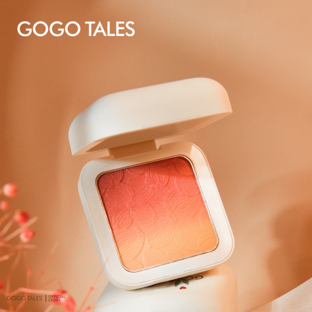 Phấn Má Hồng gogo tales chống thấm nước bắt sáng Sweet Mist GT203 nội địa Trung