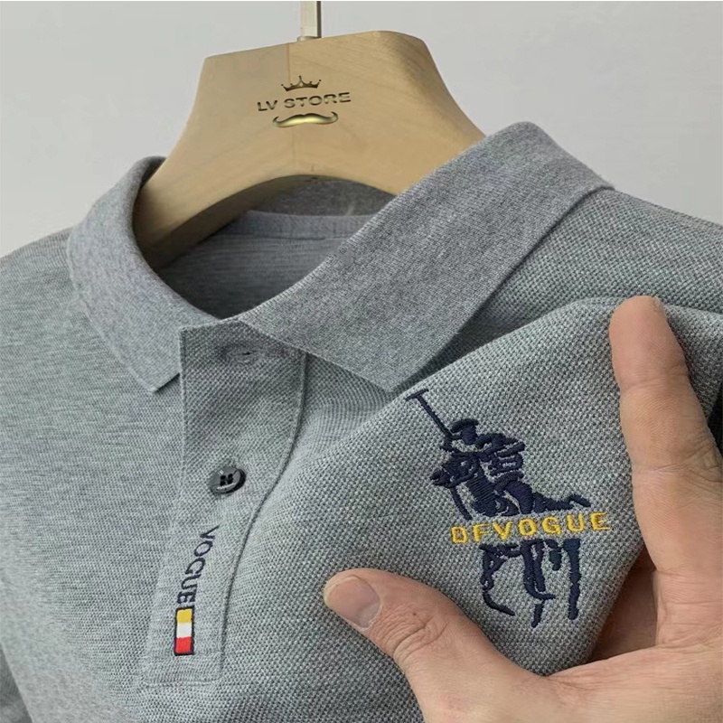 Áo polo nam cao cấp áo thun có cổ thêu hình ngựa DFVogue-LV Store ...