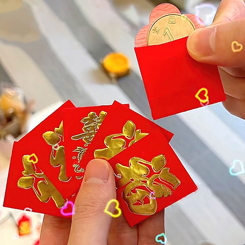 Set 25 Bao Lì Xì Năm Mới Mini Thiết Kế Sáng Tạo