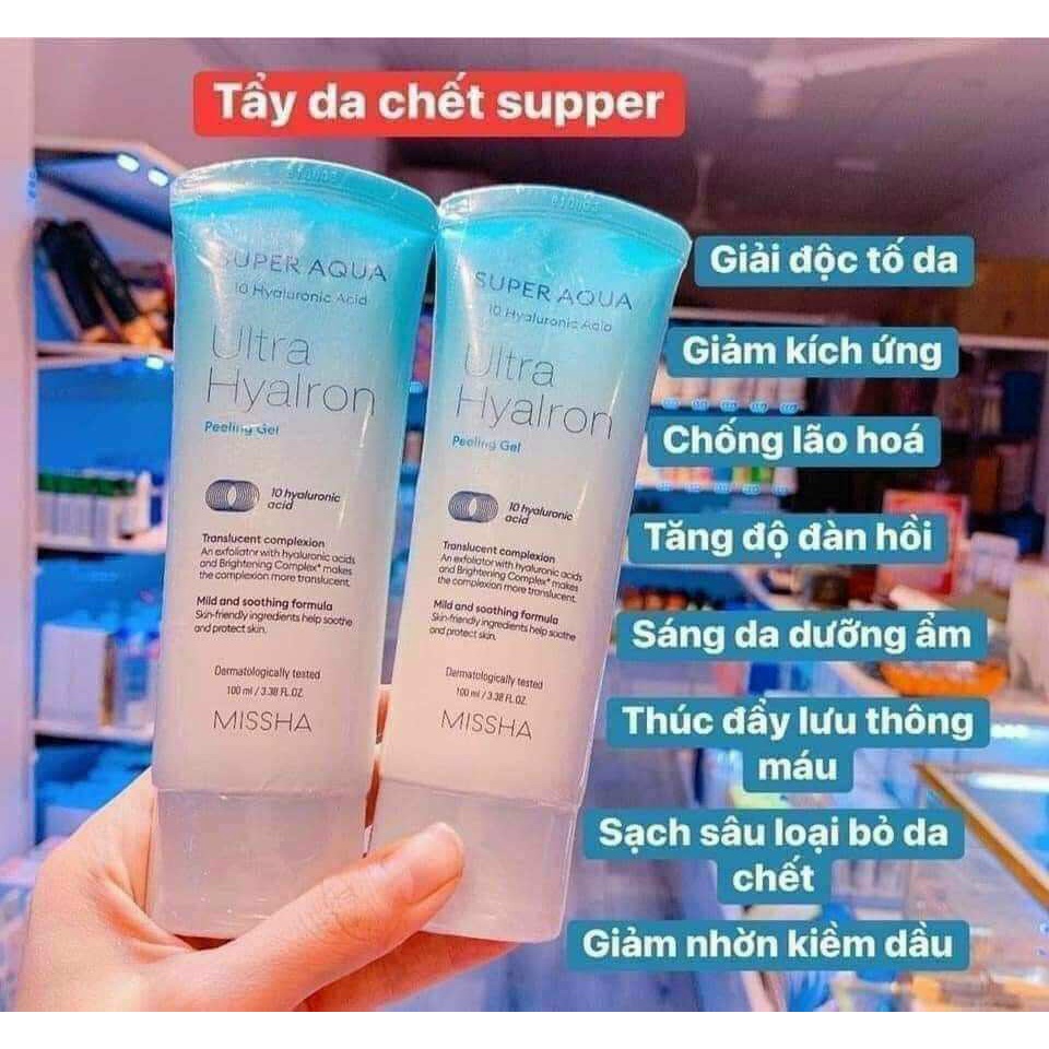 Tẩy da chết Misha Aqua Ultra Hyalron Peeling Gel PL064