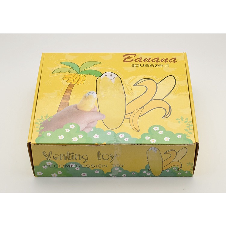 CHUỐI BÓP THÒ MẶT RA squishy quả chúi bóp vui