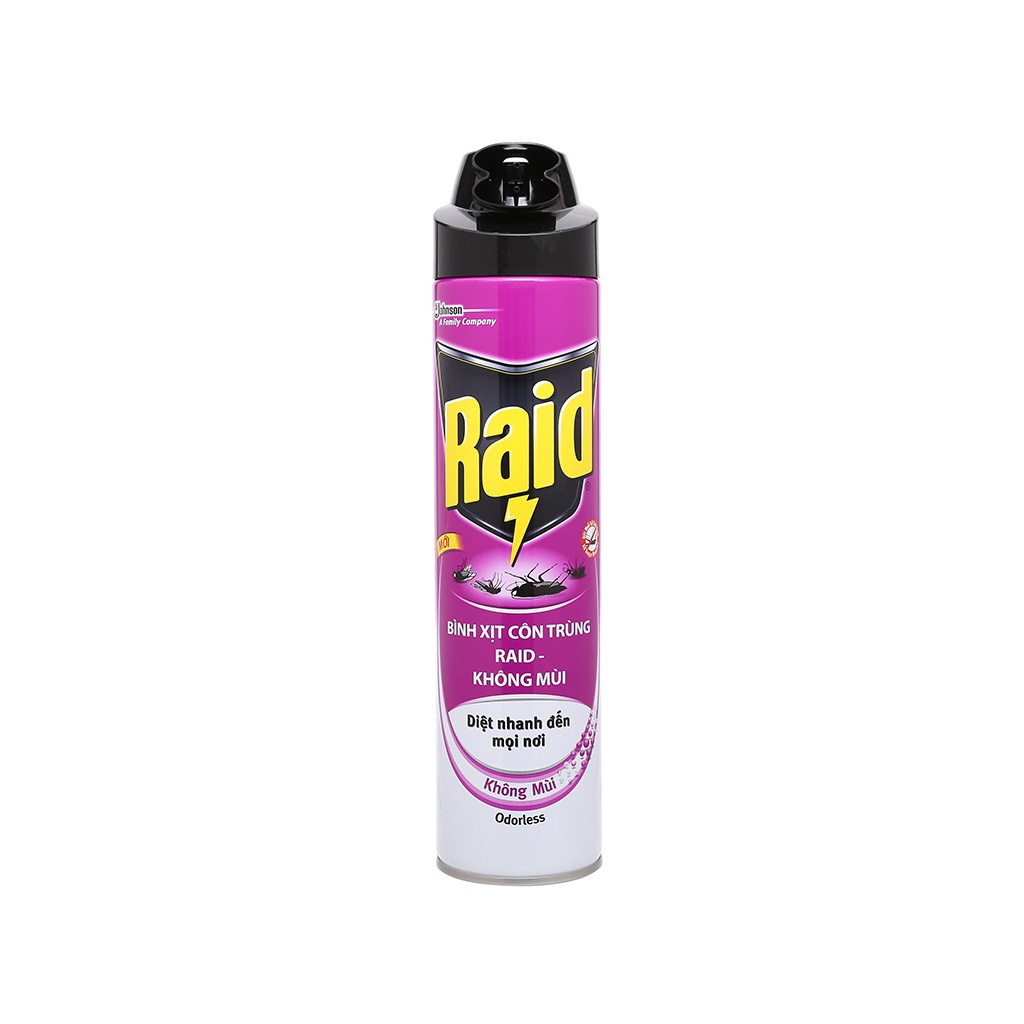 Bình xịt côn trùng Raid không mùi 600ml