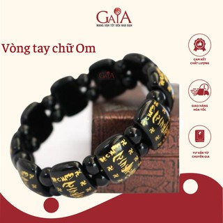 Vòng tay chữ Om bản nhỏ ôm tay VTD66 | Vòng tay phong thuỷ