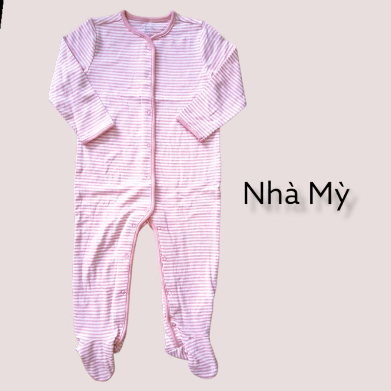 (12-24M)Body sleep liền vớ cho bé trai bé gái chất Cotton