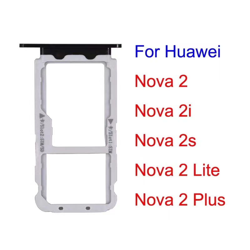 Khay Đựng SIM Điện Thoại Chất Lượng Cao Mới Cho Huawei Nova 2i 2S 2 plus Lite