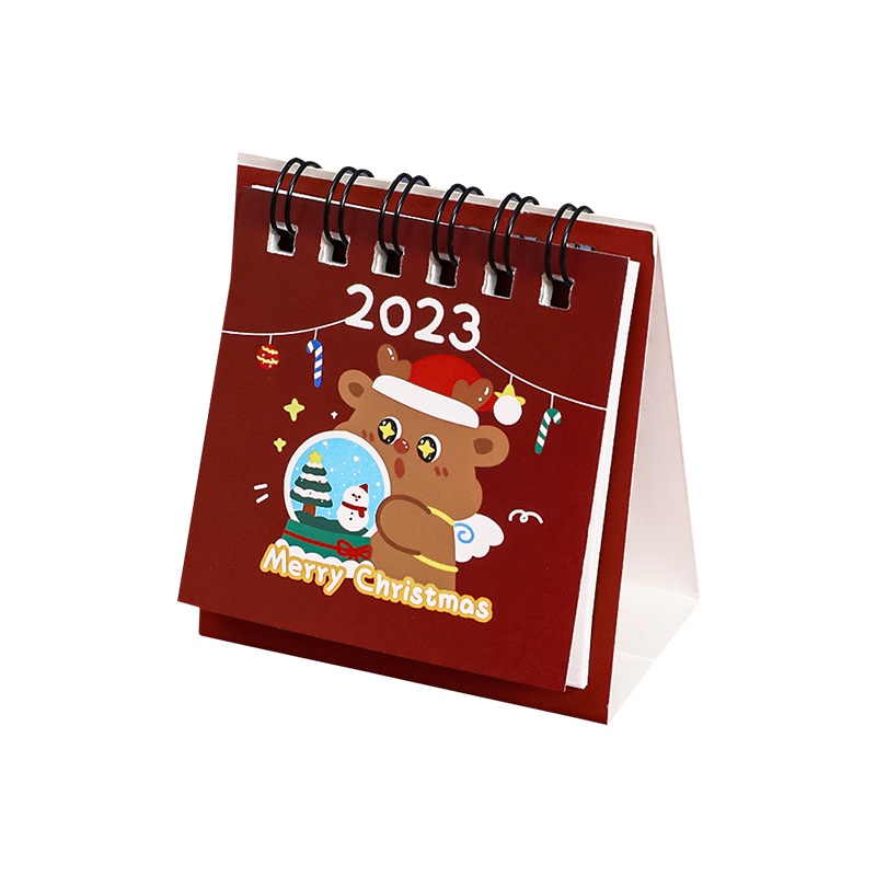 Lịch Để Bàn Năm 2023 Mini Họa Tiết Giáng Sinh Dễ Thương