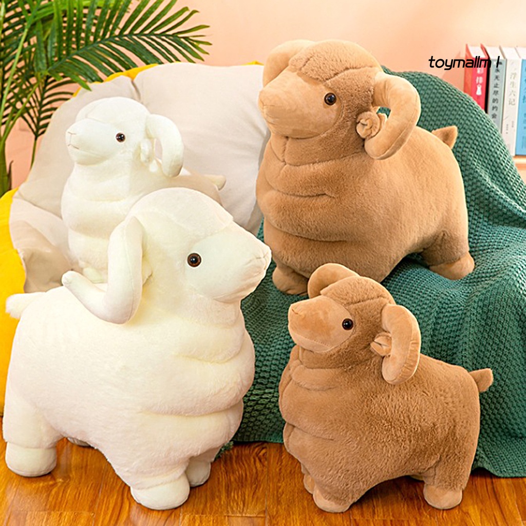 Đồ chơi nhồi bông Hình Con Dê 40 / 50cm Mềm Mại Trang Trí Nhà Cửa
