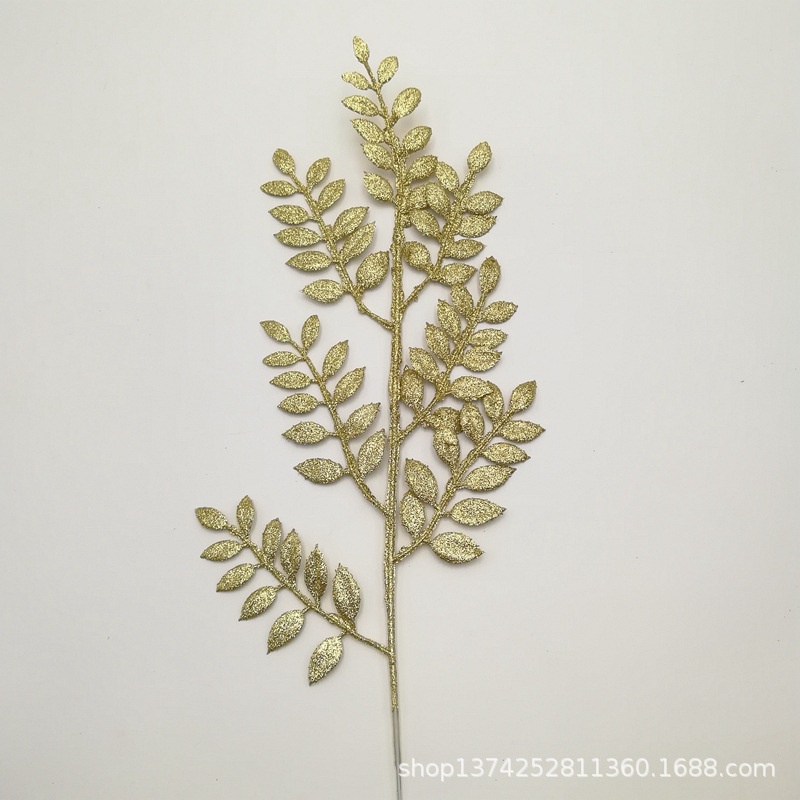 Lá me phủ nhũ kim tuyến làm oản, làm tháp bánh tháp nước tài lộc, giỏ quà Tết TT05