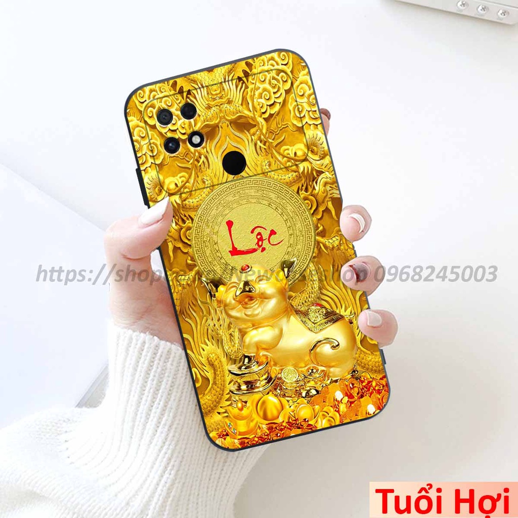Ốp Xiaomi Poco C40 in hình 12 Con Giáp Tài Lộc 3D
