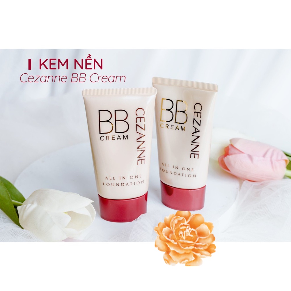 Kem nền che khuyết điểm Cezanne BB Cream All In One Nhật Bản SPF 23 PA++ 40g