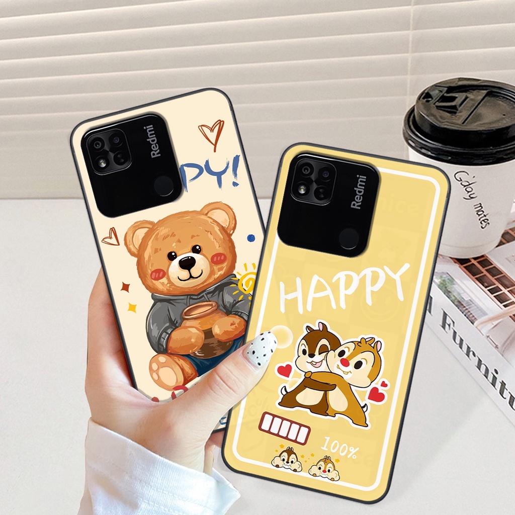 Ốp Xiaomi Redmi 10C / Redmi 10A in hình gấu vịt caro nhiều màu sắc ngộ nghĩnh dễ thương