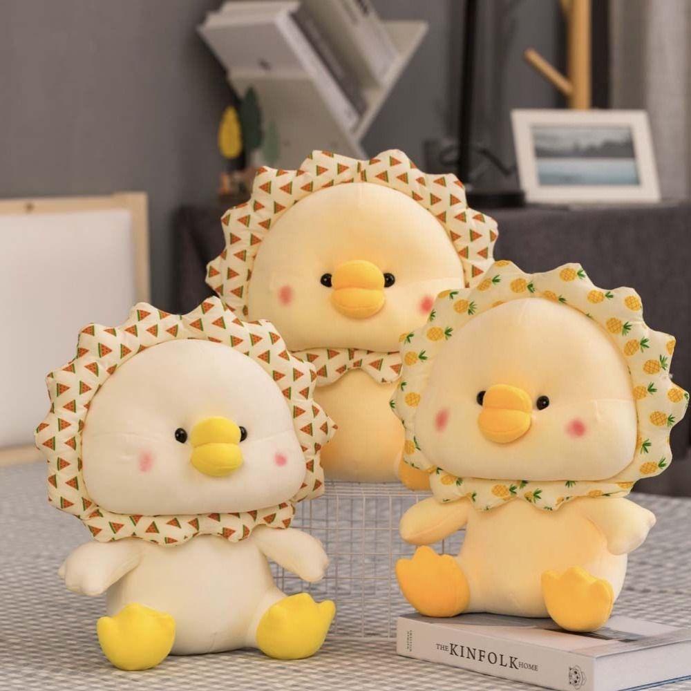 REBUY1 Đồ chơi nhồi bông Hình Chú Vịt / Hoa Hướng Dương Mềm Mại Đáng Yêu Cho Bé