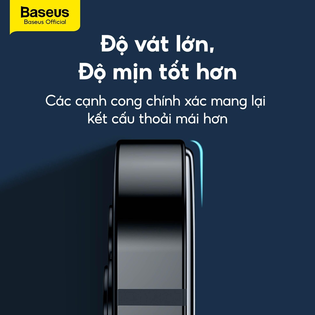 Kính cường lực toàn màn hình siêu bền Baseus siêu mỏng 0,25mm 0,3mm cho Series 12/12Pro