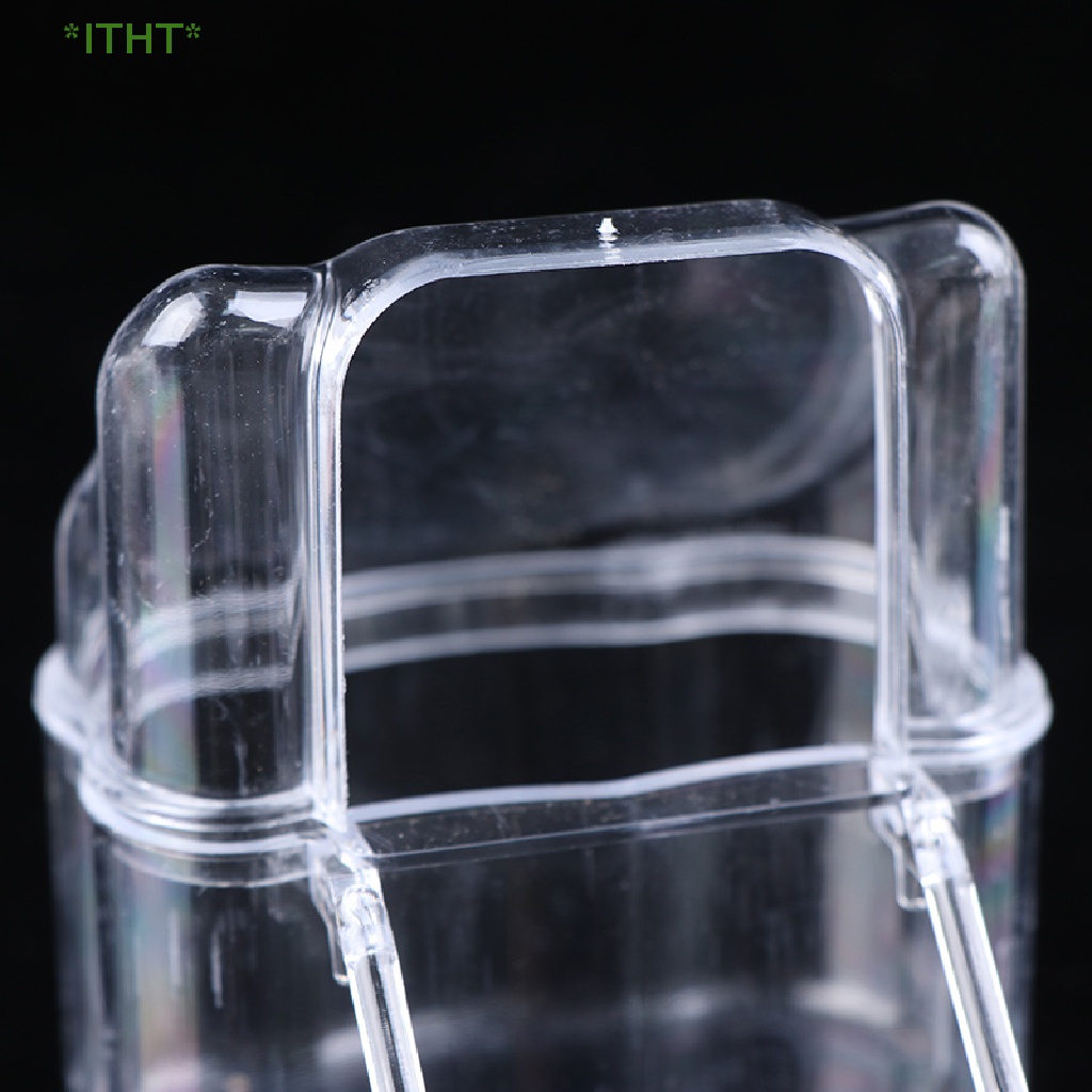 Hộp Đựng Thức Ăn / Nước Uống Bằng Nhựa Trong Suốt Dành Cho Chim Vẹt Mới