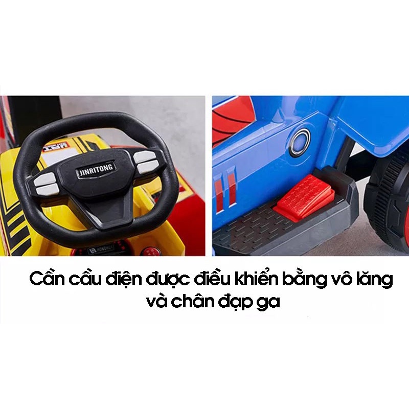 Xe ô tô điện cần cẩu cho bé BBT Global BBT-1188