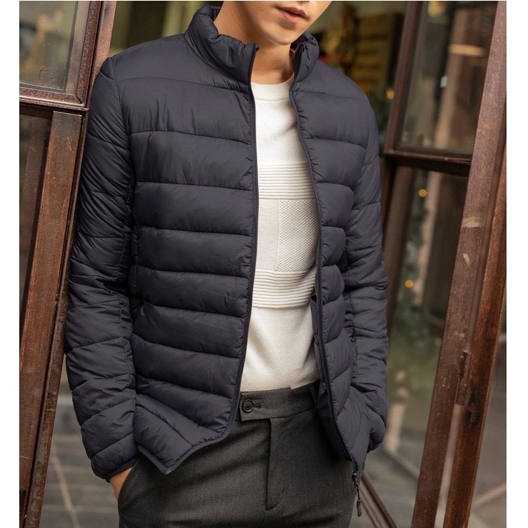 Áo khoác nam,áo phao lông vũ siêu nhẹ giữ ấm tốt thời trang nam Menswear.