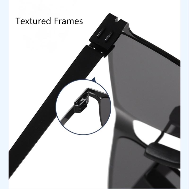 Kính Mát Phân Cực Chống Tia UV400 Gọng Vuông Thời Trang Cho Nam