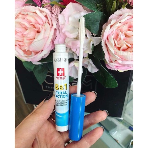 Dưỡng mi Eveline dưỡng mi dài giảm gãy rụng mọc dài dày cong tự nhiên [Tặng máy massage mặt]