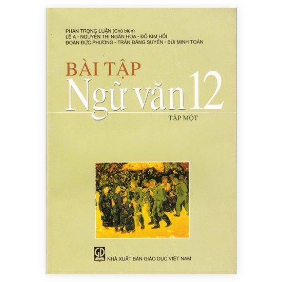 Sách - Bài Tập Ngữ Văn Lớp 12 Tập 1 kèm 5 vở kẻ ngang B5 80 trang 70 gsm