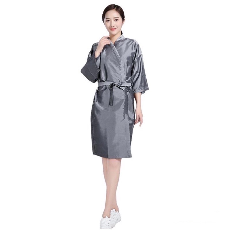 ❌BÁN BUÔN❌ áo choàng hoá chất làm tóc kiểu dáng kimono mặc cho khách tại salon tóc