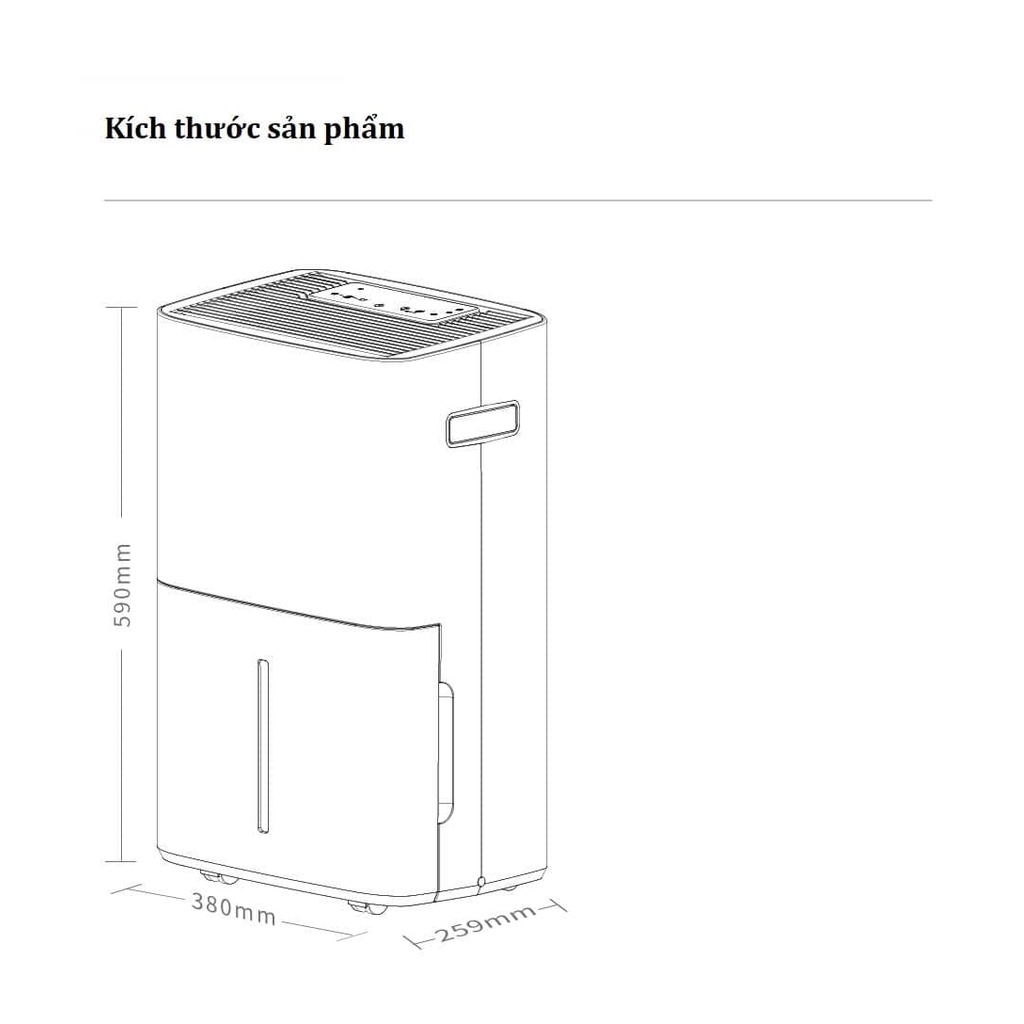 Máy hút ẩm Xiaomi New Widetech 30L