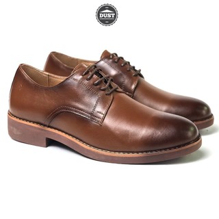 Giày tây công sở nam buộc dây da bò nappa cao cấp derby plain phong cách vintager