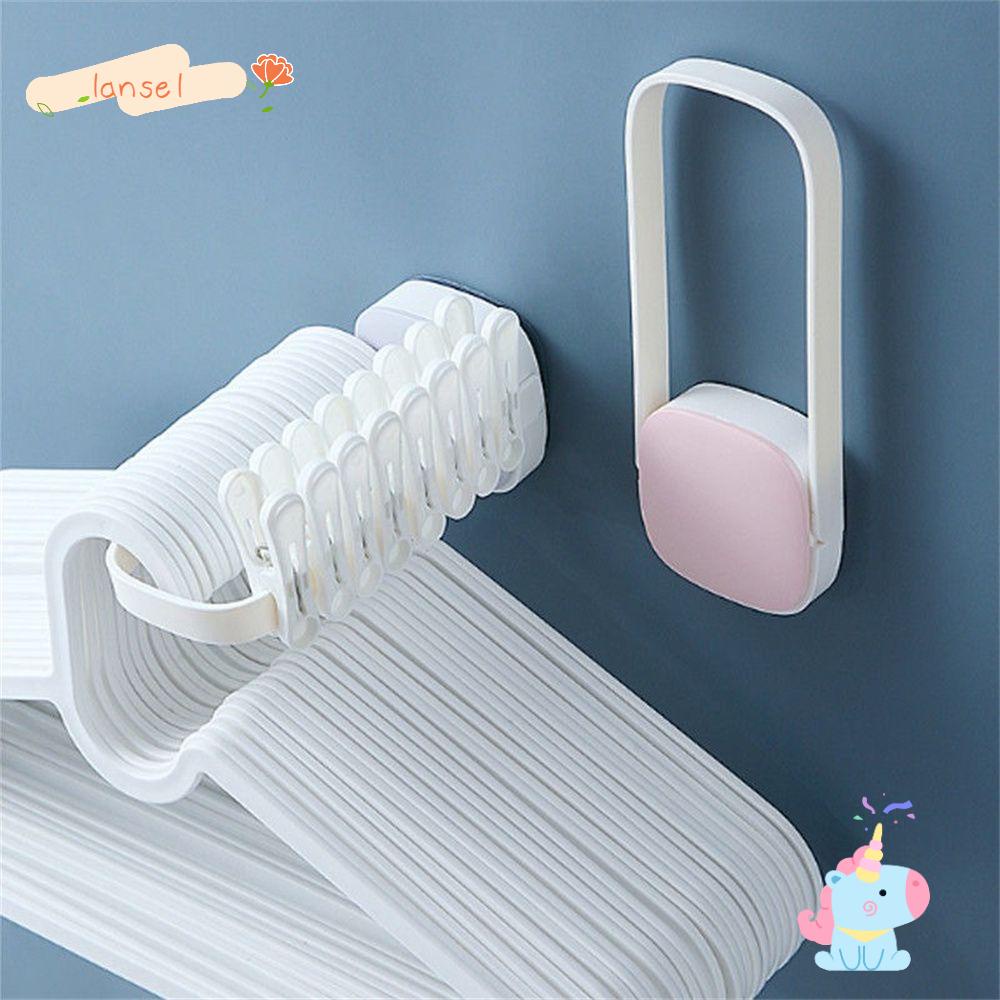 Móc Phơi Quần Áo Hai Tầng Không Cần Khoan Có Thể Gấp Gọn Tiện Dụng