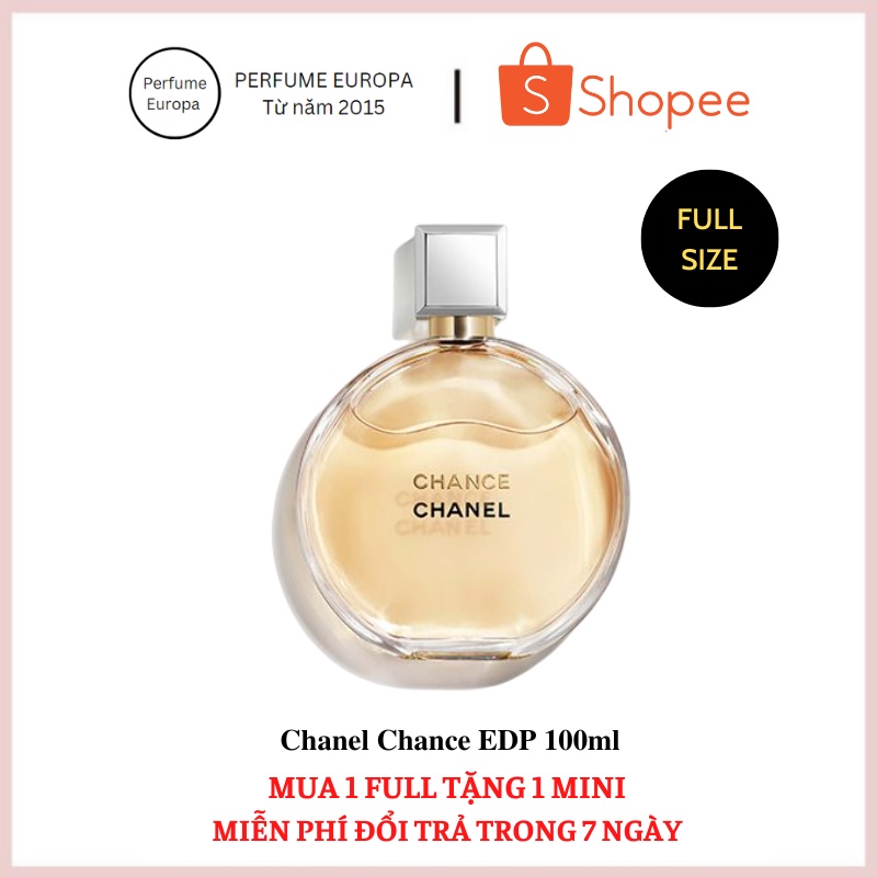 Nước hoa nữ Chance Chanel EDP 100ml lưu hương 12h, dầu thơm Chanel chính hãng nhẹ nhàng, thanh lịch, quyến rũ