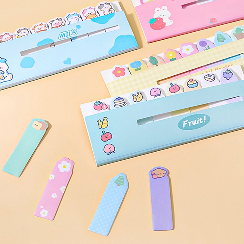 Y&amp;X Bộ 120 Giấy Ghi Chú Họa Tiết Hoạt Hình Cho Học Sinh