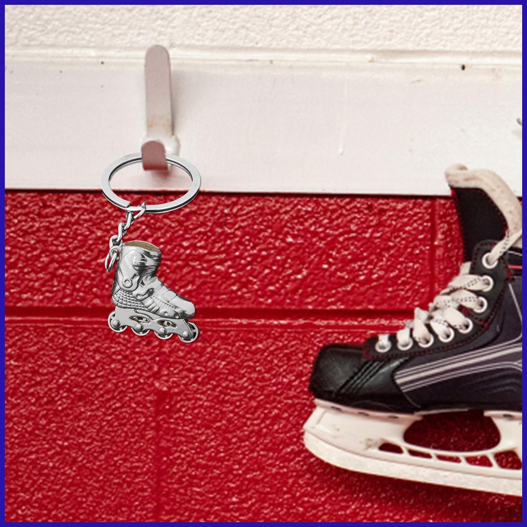 Móc Khóa Kim Loại Hình Giày Trượt Patin Dễ Thương