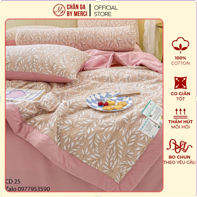 (FreeShip) Chăn Ga Gối Cotton Đũi Caro, Chất Vải Mềm Mịn, Dầy Dặn, Đủ Kích Thước by Chăn Ga Merci