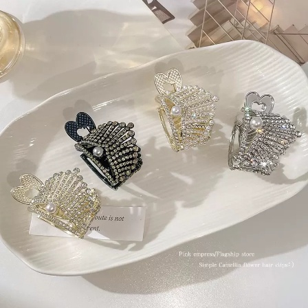 Kẹp TóC HìNh Vương MiệN ĐíNh Kim Cương Giả ThờI Trang Cho Nữ