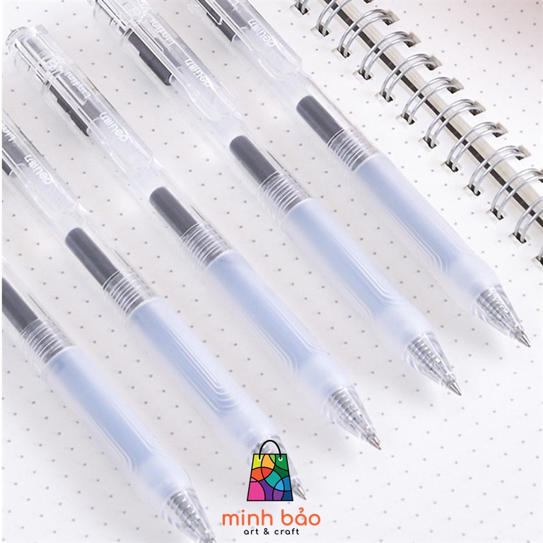 BÚT GEL ĐEN/XANH DELI A575 NGÒI 0.5MM