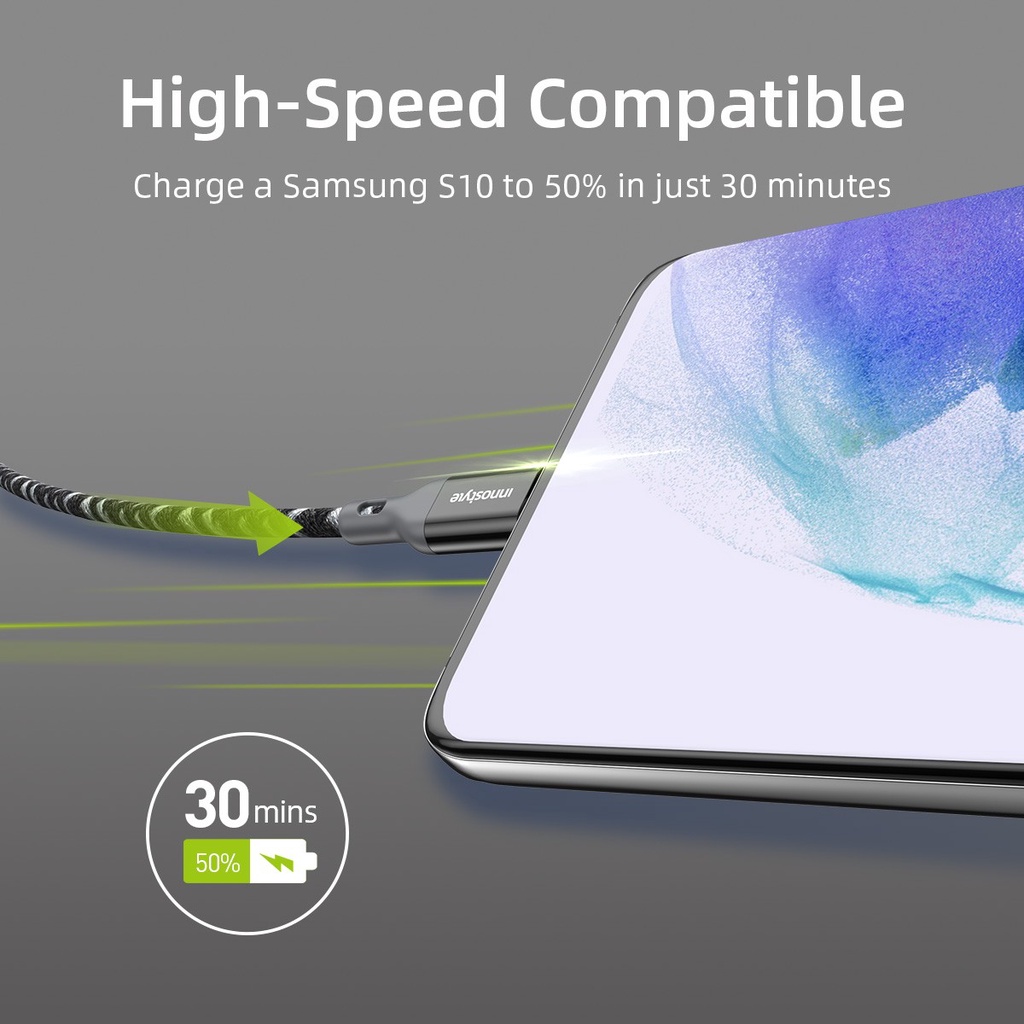Cáp INNOSTYLE Powerflex Usb C to C 1,5M 60W Bảo Hành Chính hãng 24 Tháng