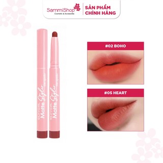 Silky girl Son bút chì mịn mượt Matte styler Slim 1,4g