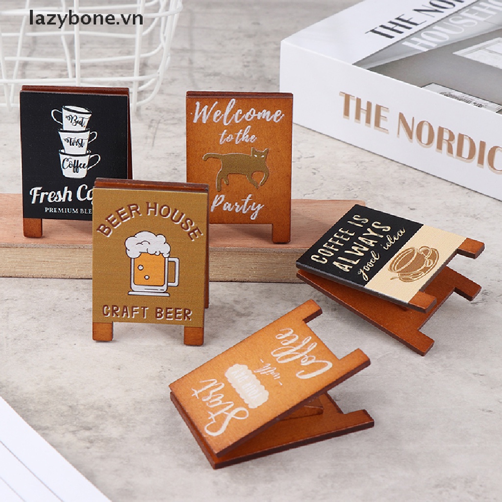 {LZ} Bảng Hiệu Quán Cà Phê Mô Hình Cửa Hàng Bánh Ngọt Thu Nhỏ DIY {lazybone.vn}