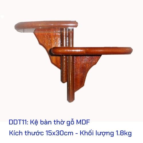 Kệ bàn thờ mini DDT11, giá đỡ tượng Công Giáo gỗ MDF kích thước (15 x 30)cm