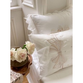 Set Chăn Ga Gối Lụa Satin Thêu (Set 7 món)