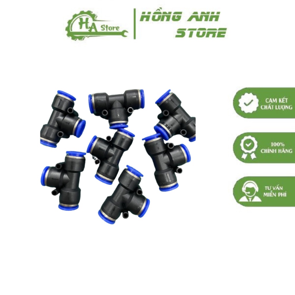 Cút Nối Chữ T 12 (PE 12) Cút Nối Thẳng Do Hãng AKS Sản Xuất - Hồng Anh Store