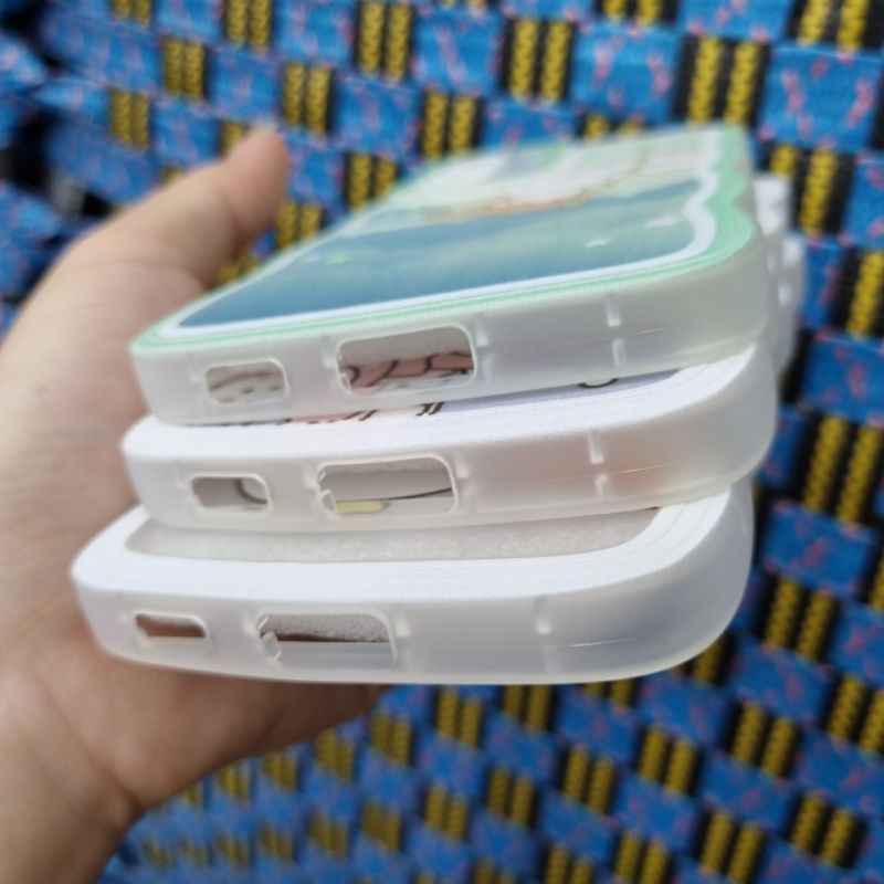 Ốp lưng Samsung S21FE / S21 FE  dẻo hình siêu dễ thương viền lượn sóng bảo vệ camera