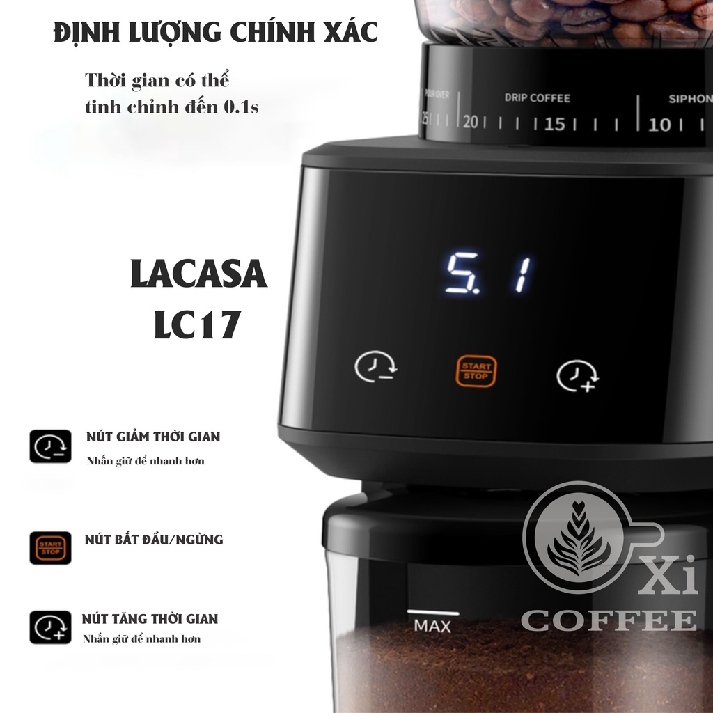 Máy xay cà phê espresso Lacasa LC17, LC18
